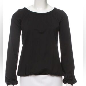 D&G Long-Sleeve Bateau Neck Top